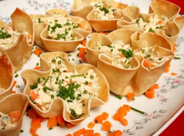 receitas fáceis de natal: cestinha de espinafre