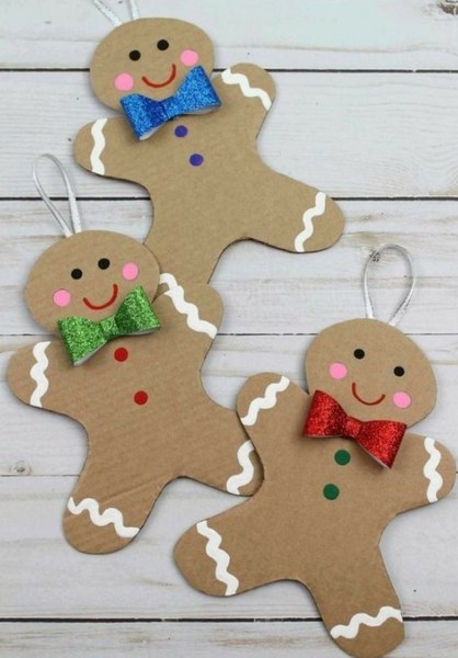 decoração de natal com papelão