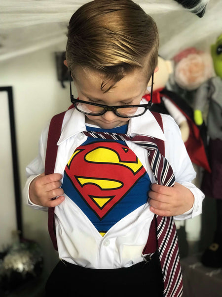 Fantasias infantis fáceis para o Carnaval: Clark Kent