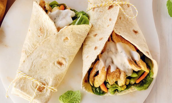 lanches saudáveis para criança - wrap de frango