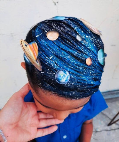 cabelo maluco de espaço sideral