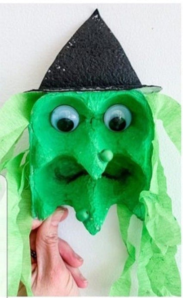 Decoração simples de Halloween com objetos