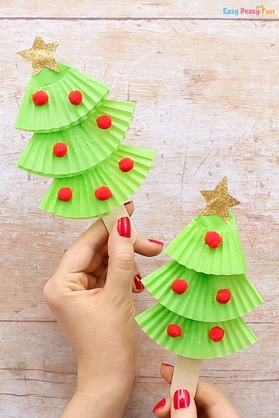 Enfeites fáceis de Natal para fazer com as crianças - arvore