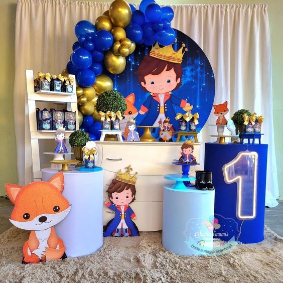 Ideias de aniversário de 1 ano para meninos: Pequeno Príncipe Baby