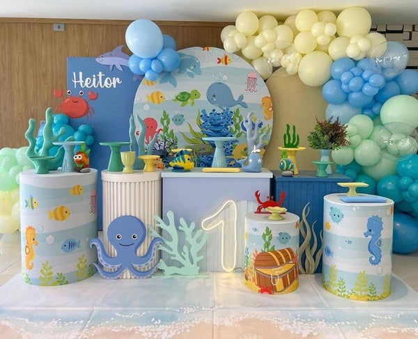 Ideias de aniversário de 1 ano para meninos: Fundo do mar