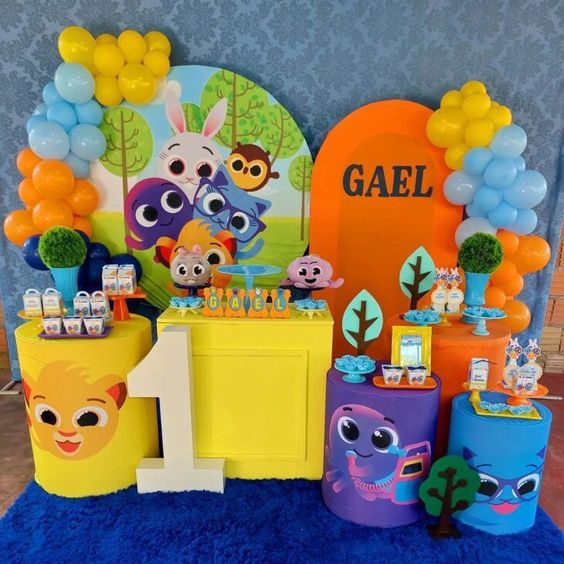 Ideias de aniversário de 1 ano para meninos: Bolofofos