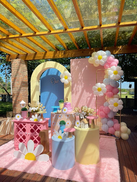 Ideias de aniversário de 1 ano para meninas: Margaridas