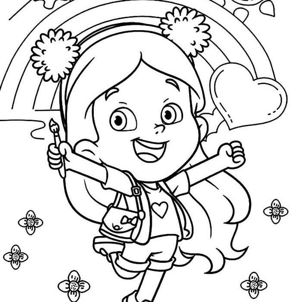 Desenhos para colorir da Maria Clara e JP: Maria Clara