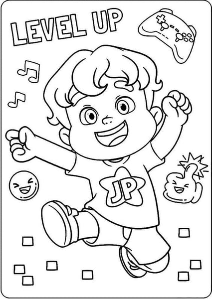 Desenhos para colorir da Maria Clara e JP: JP cheio de energia!