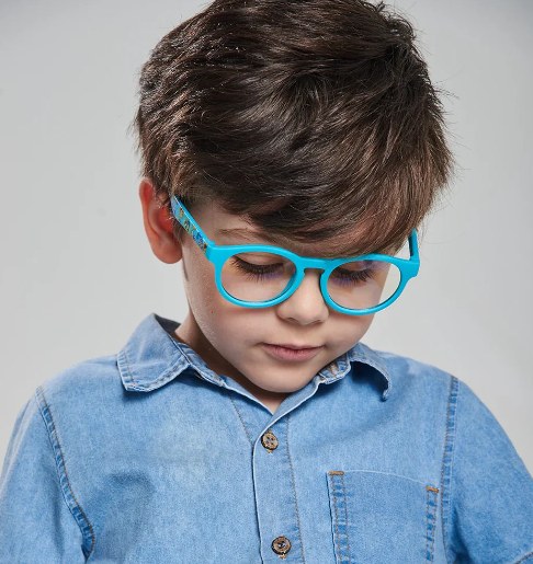 Óculos Anti Luz Azul infantil flexível Maria Clara e JP - Blueflex Retrô