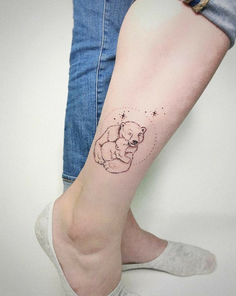 Tatuagens para homenagear filhos: Mamãe ursa