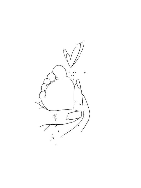 Tatuagens para homenagear filhos: Pezinho