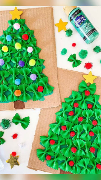 Árvore de Natal de macarrão
