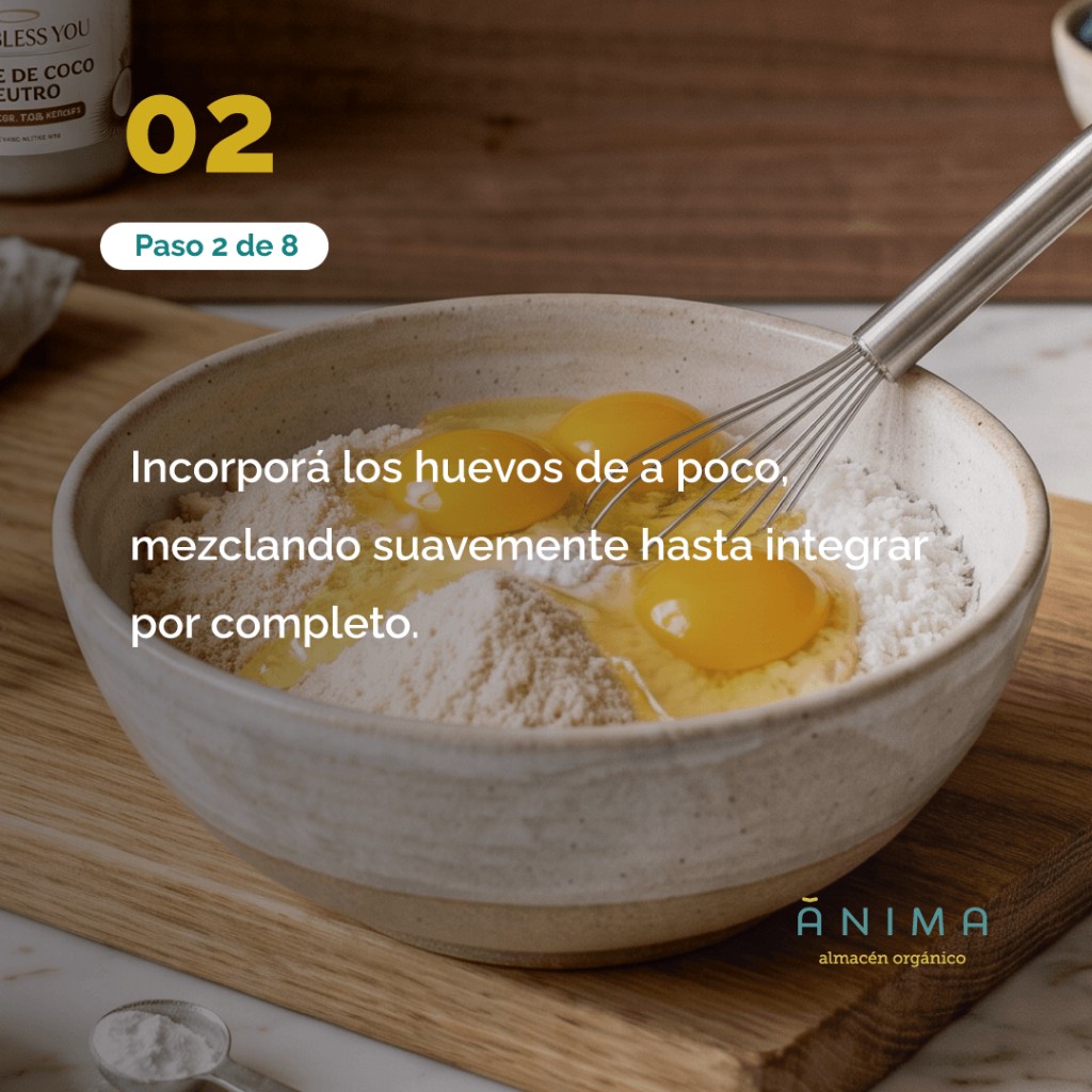 receta de budin o torta de arandanos saludable sin harina refinada con harina de almendras y harina de coco - anima organico
