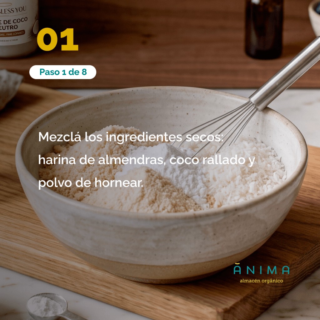 receta de budin o torta de arandanos saludable sin harina refinada con harina de almendras y harina de coco - anima organico