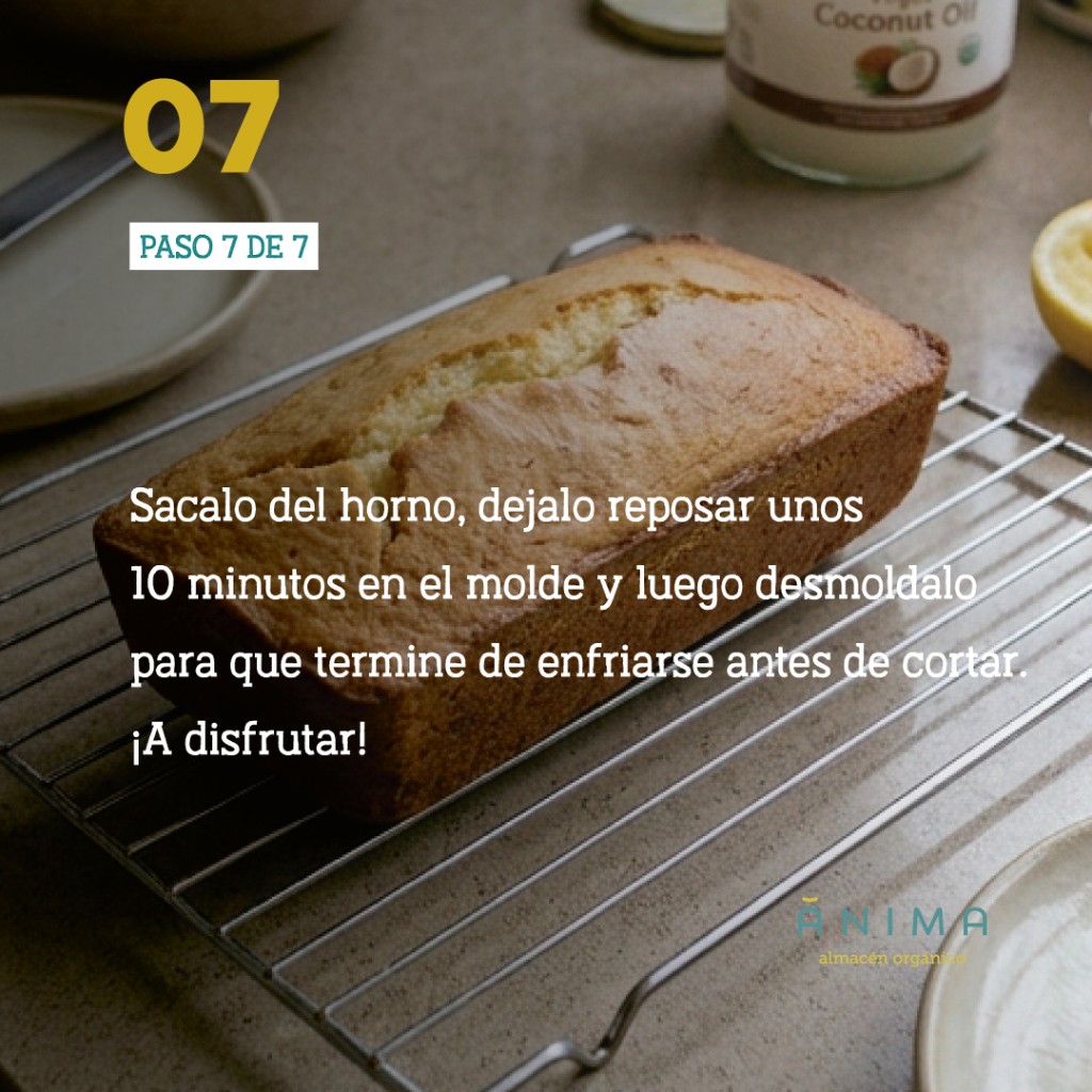 budin de limon receta saludable sin harina refinada