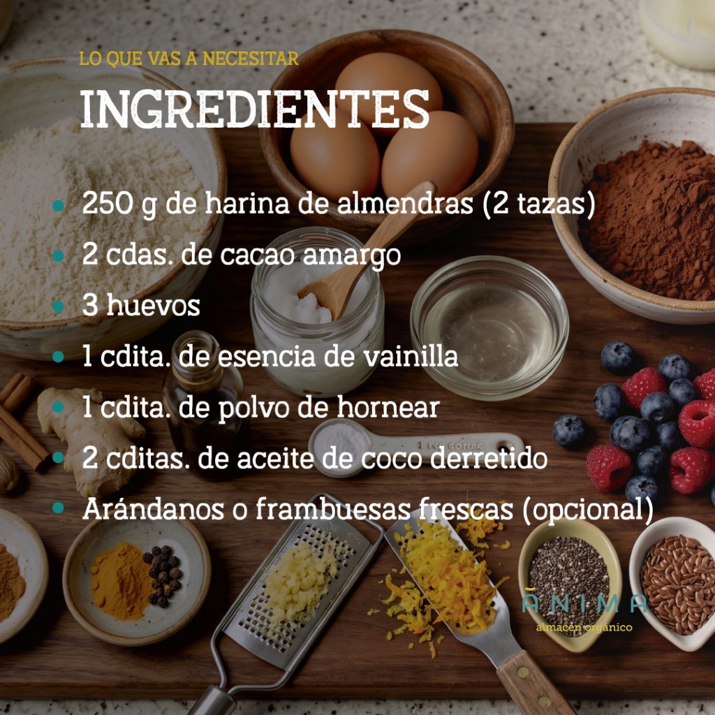 receta saludable de budin de cacao sin harina refinada recetanimas almacen saludable organico