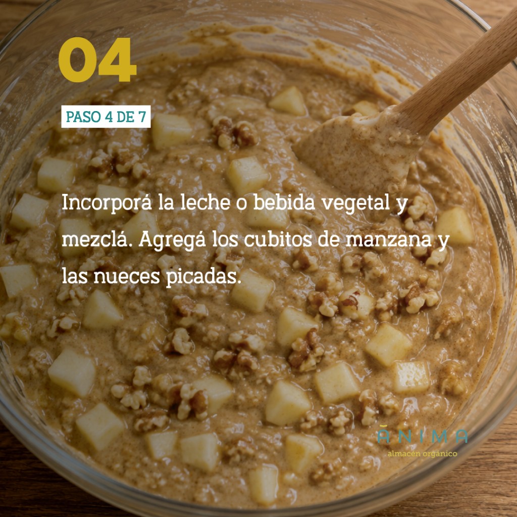 tarta de manzana saludable antiinflamatoria recetanimas anima almacen organico