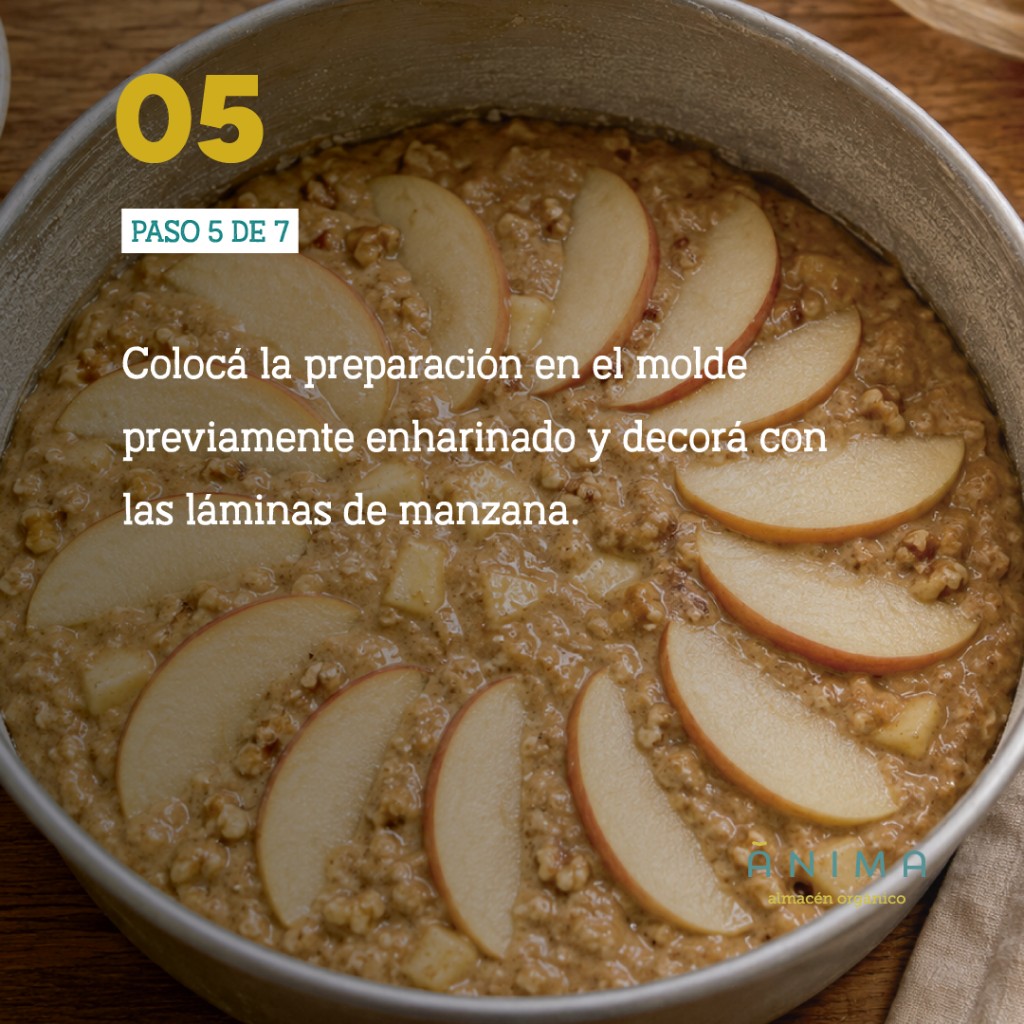 tarta de manzana saludable antiinflamatoria recetanimas anima almacen organico