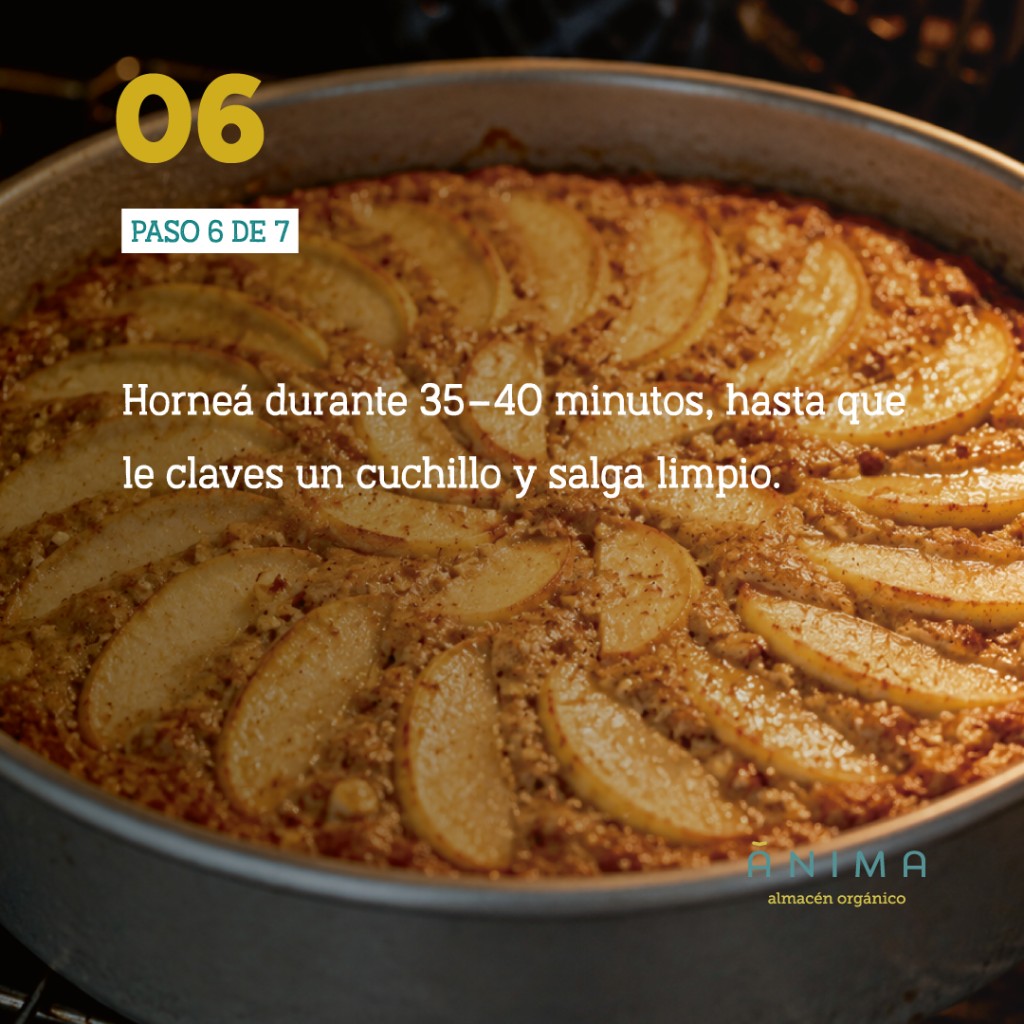 tarta de manzana saludable antiinflamatoria recetanimas anima almacen organico