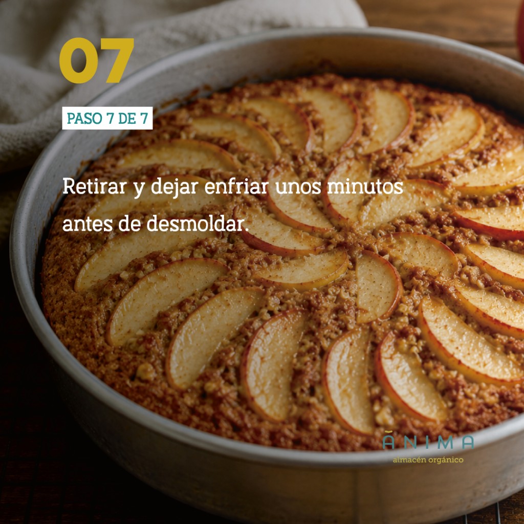 tarta de manzana saludable antiinflamatoria recetanimas anima almacen organico