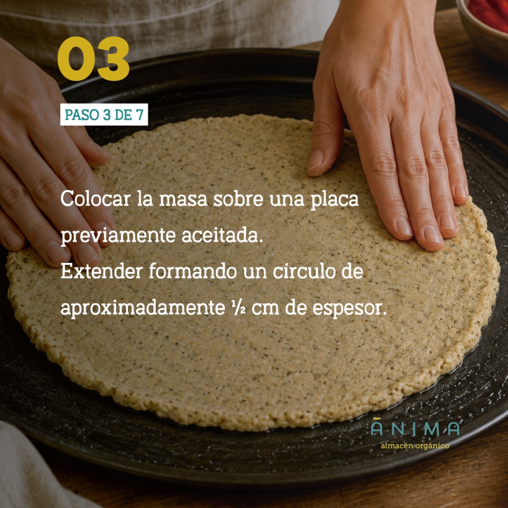 pizza sin gluten receta antiinflamatoria recetanimas anima almacen organico