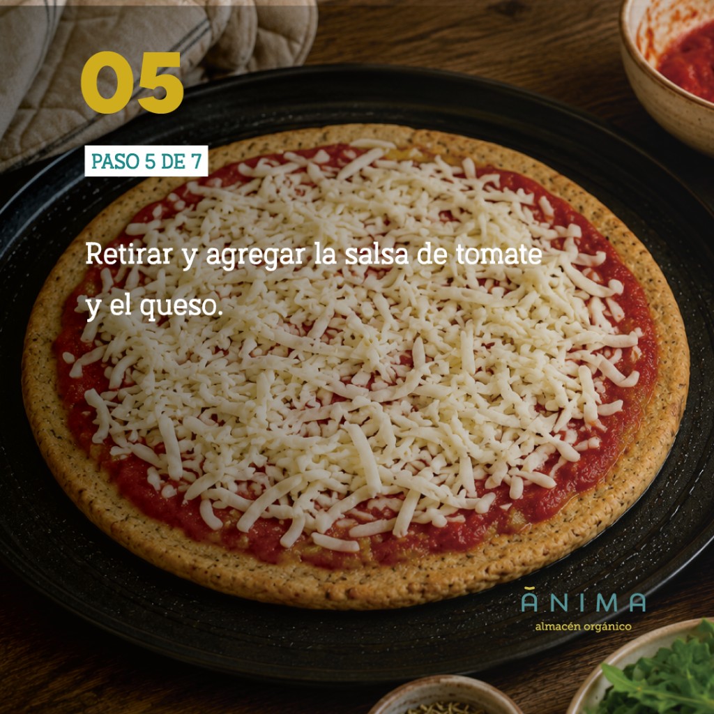 pizza sin gluten receta antiinflamatoria recetanimas anima almacen organico
