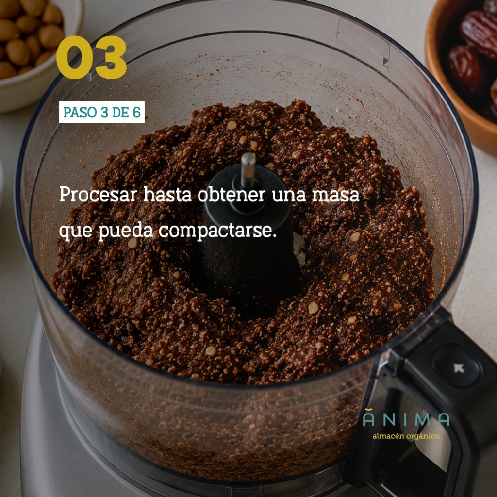 snack saludable receta bolitas de cacao y almendras recetanimas anima almacen saludable