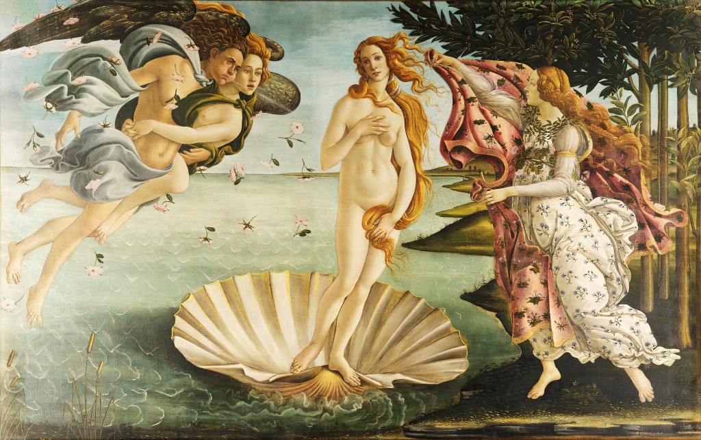 O Nascimento de V&ecirc;nus, de Sandro Botticelli