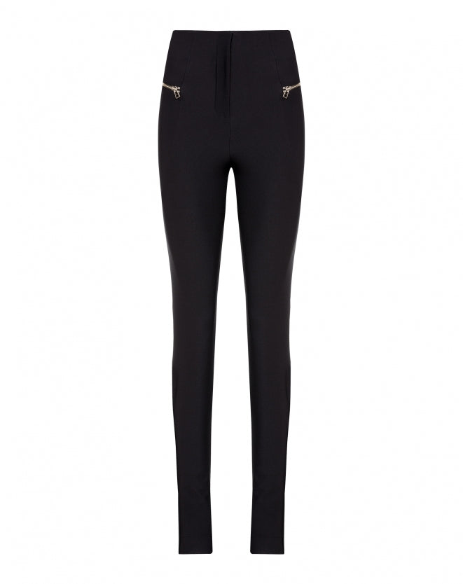 Calça skinny com zíper