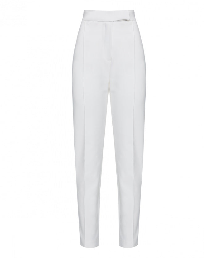 Calça branca de alfaiataria