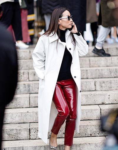 Quem disse que não pode usar branco no inverno?