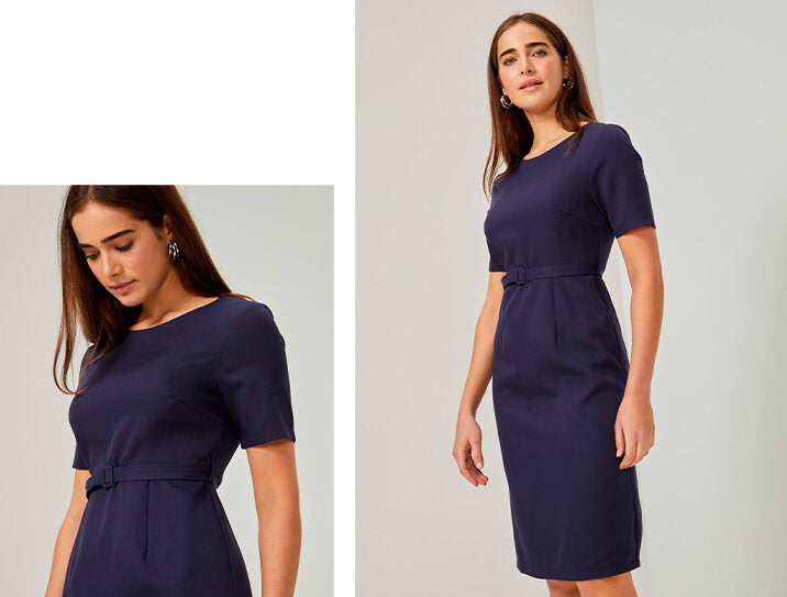 PRODUTO:  vestido midi com cinto esntl .