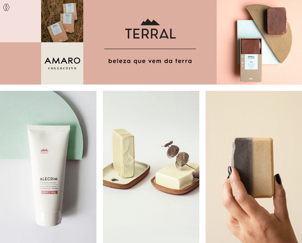 PRODUTOS:  Terral creme corporal alecrim,   Terral sabonete limão siciliano,   Terral sabonete argila preta.