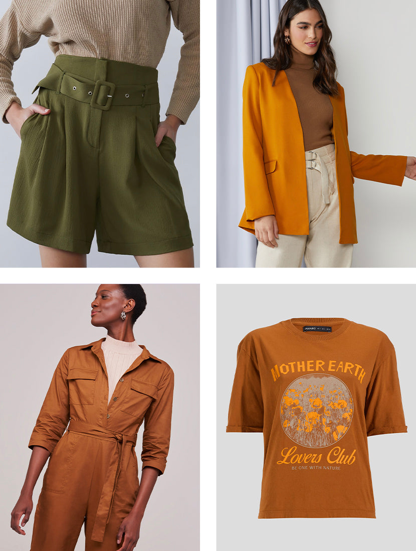 Looks com Cartela de Cores Outono
