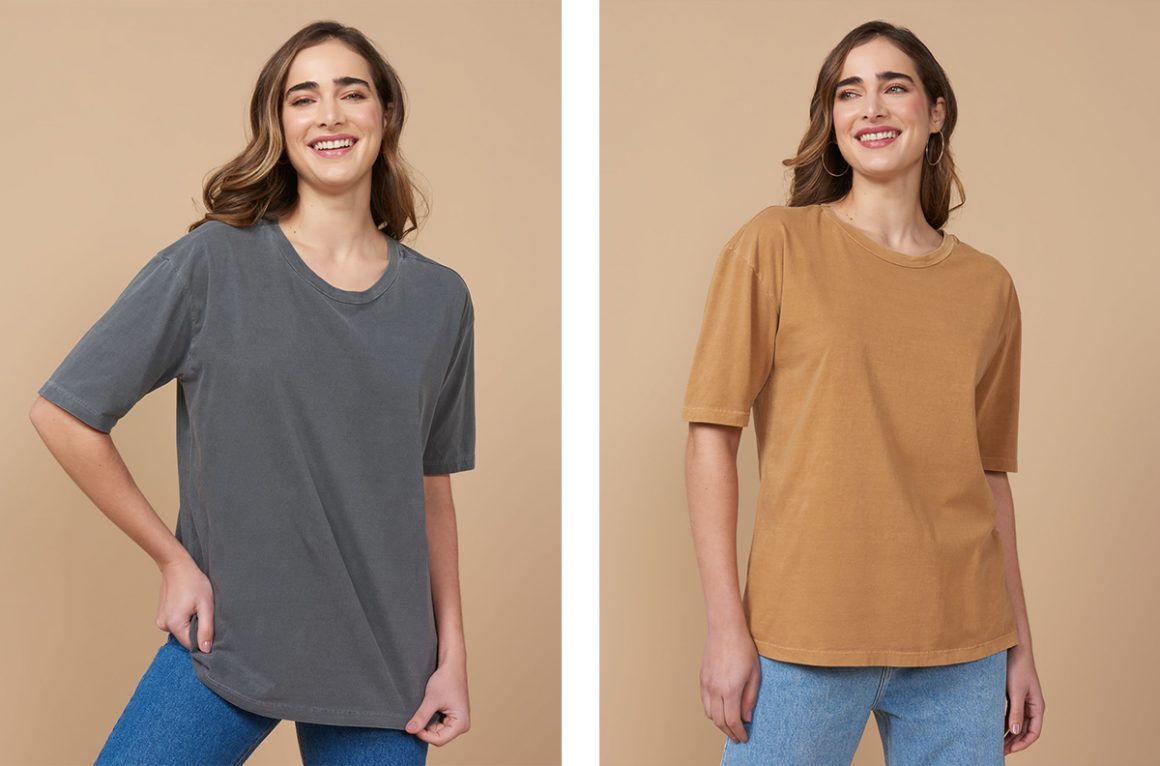 Camiseta estonada feminina