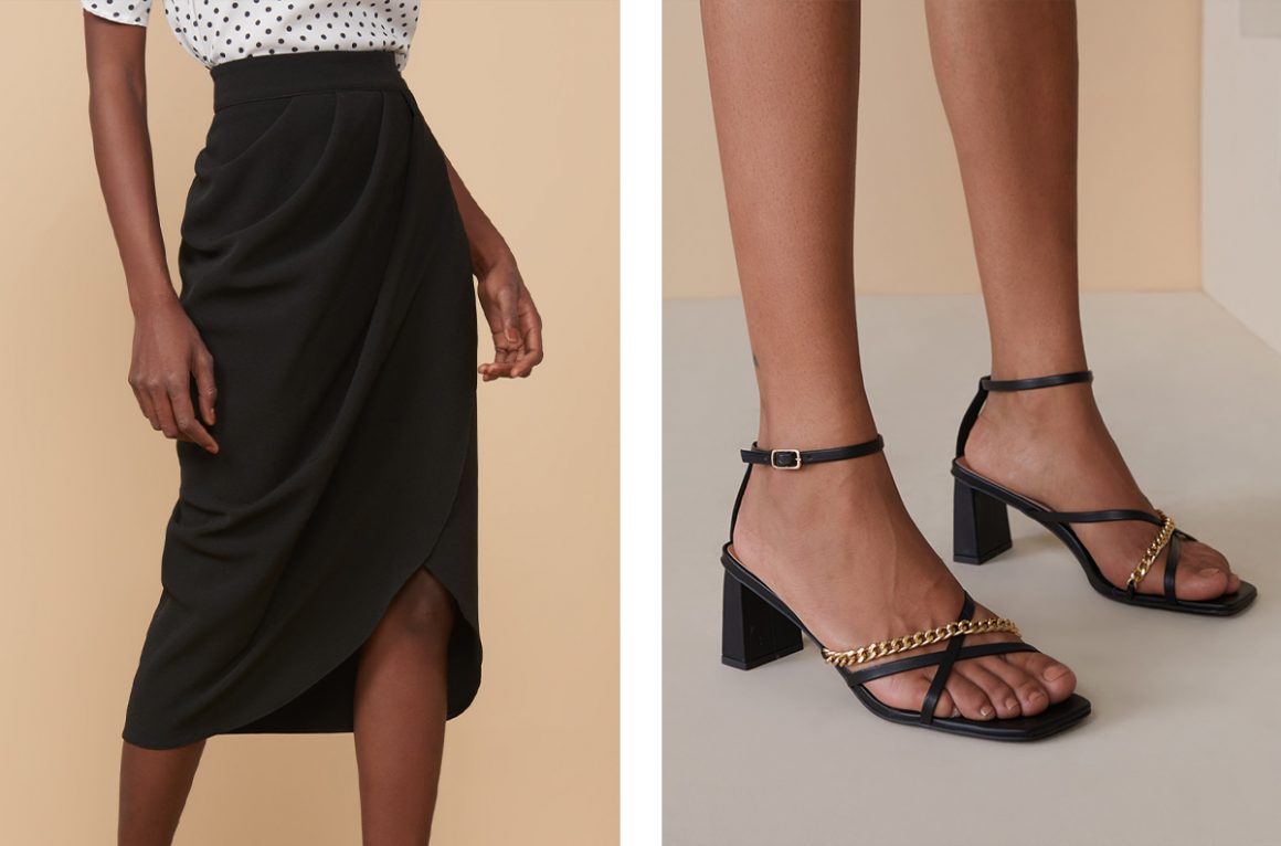 Look com Sandália com corrente