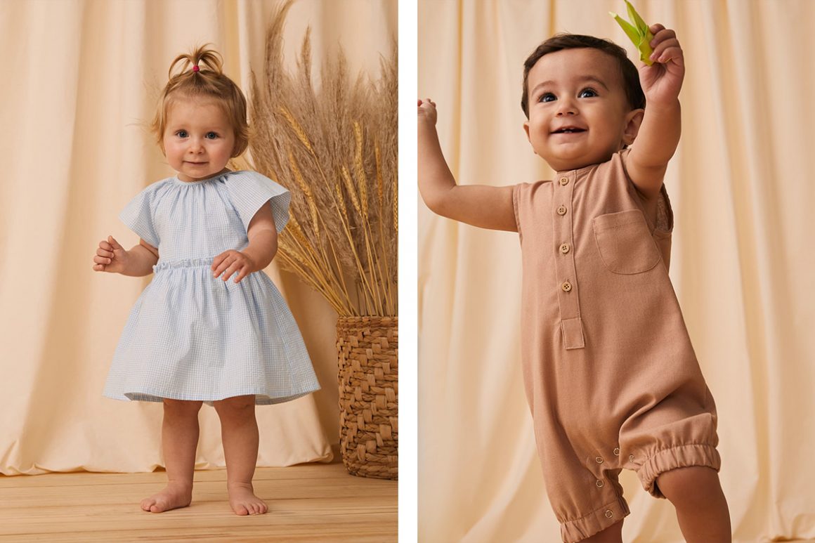 Vestido infantil e macaquinho infantil