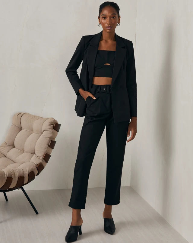 Look com blazer alongado