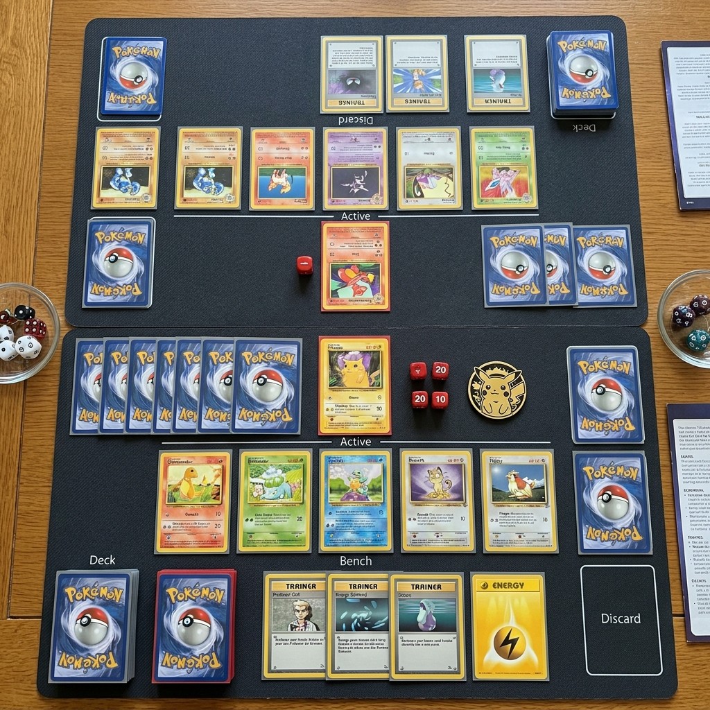 Tipos de cartas de um baralho de Pok&eacute;mon TCG
