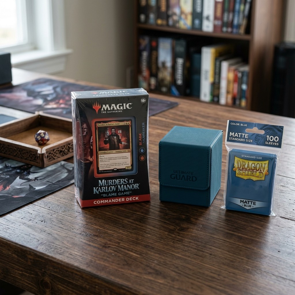 Ilustra&ccedil;&atilde;o de Commander Precon, Deckbox e Sleeves