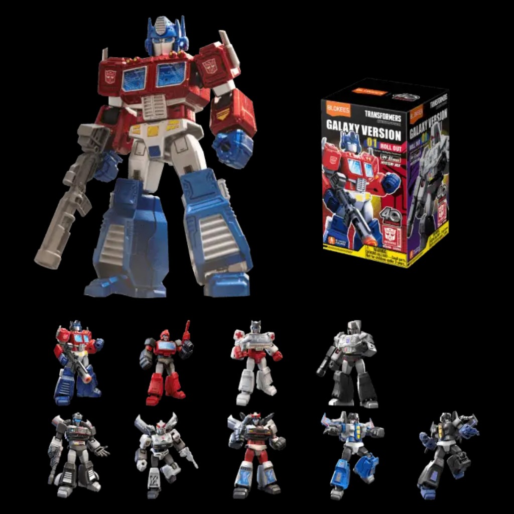 Figuras oficiais Blokees Transformers Galaxy Version e embalagem surpresa