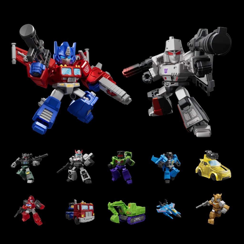 Figuras oficiais Blokees Transformers Defender Version com rob&ocirc;s e ve&iacute;culos